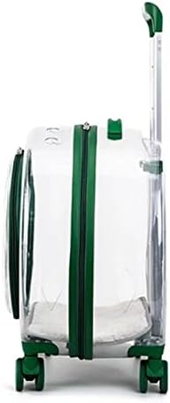 N&P Honhan Transparent Capsule Pet Travel Bag Backpack for Puppies Dogs Cat Carriers Bag with Trolley Wheel (P010)