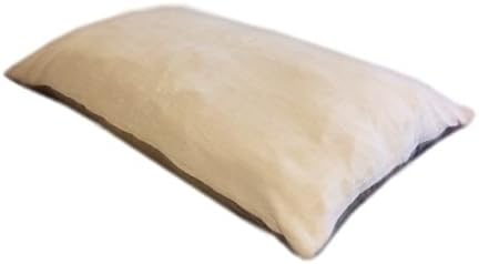 DIY Do It Yourself Luxurious Beige Color Coral Fleece Plush with Suede Fabrics Dog Bed Pillow Cover + Internal Waterproof Case Set for Small Medium Dogs (47''x29'')