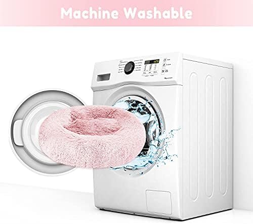 Western Home Faux Fur Dog Bed & Cat Bed Cats(20", Pink)