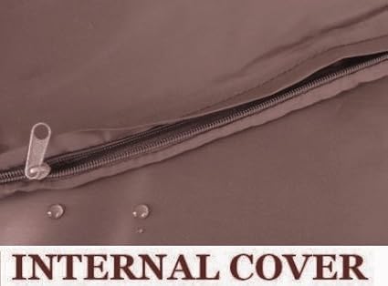 Dogbed4less 2 Pack Internal Duvet Case Waterproof Zipper Dog Bed Cover for Large 41"x27"X4" Memory Foam Pad Pet Bed 45"X31" FLAT
