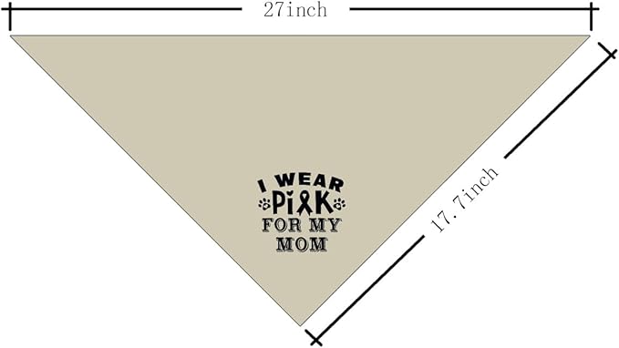 Apricot Gray Dog Bandana (D48)