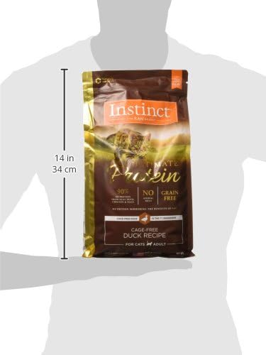 Instinct Ultimate Protein Grain Free Cage Free Duck Recipe Natural Dry Cat Food 4 lb.