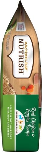 Premium Natural Dry Dog Food with Added Vitamins, Minerals & Taurine, Real Chicken & Veggies Recipe, 40 Pounds (Packaging May Vary)