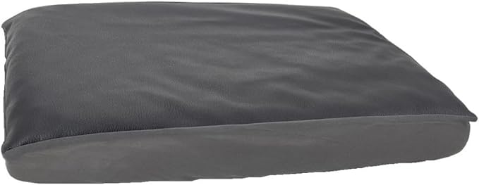 Not Waterproof Black Faux Leather Dog Crate Bed 24x18 Inch