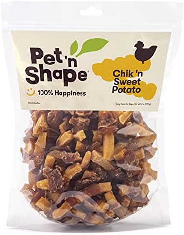 Pet 'n Shape Sweet Potato Chews – Natural Chicken Wrapped Sweet Potato Dog Treats 42 Ounce