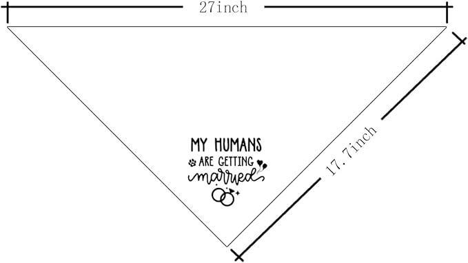 My Human are Getting Married Dog Bandana (D98)