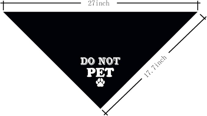Do Not Pet Dog Bandana (D38)
