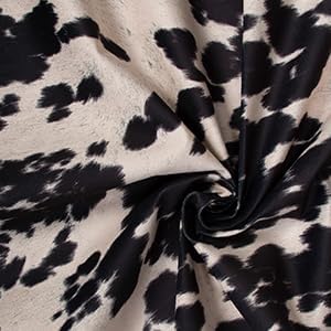 Western Brown Cow Print Faux Cowskin Dog Bed Covers Soft Replacement Washable 29x41 Inches, 29 x 41 x 6)