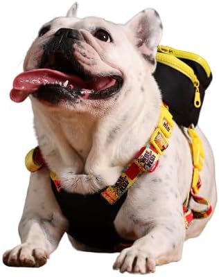 PawLook Dog Backpack Harness Dog Self Carrier Backpack-Poop Bag Dispenser Dog Backpack-Anti Slip Dog Backpack-Backpack for Dogs to Wear-Stylish Dogbagpack 1 Piece