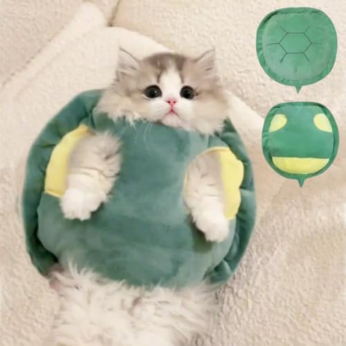 Cute Cat Costumes Turtle Shell Kawaii Kitten Clothes Dog Puppy Vest Pet Apparel (Small
