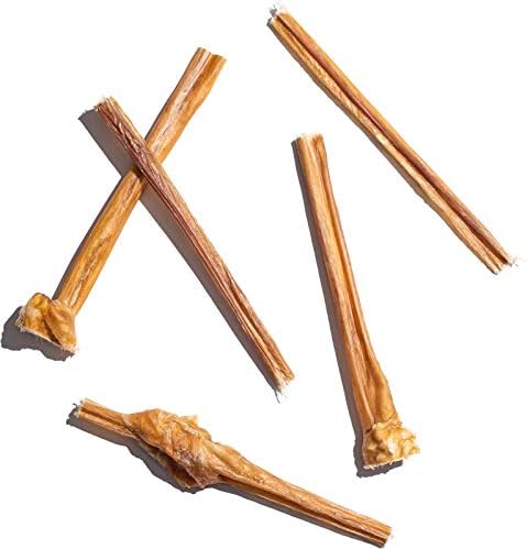 Jack&Pup for Dogs Bladder Bully Sticks for Small Dogs 6 Inch (10 Pack)