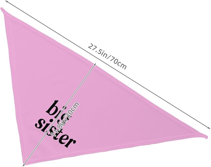 Big Sister Dog Bandana,Baby Announcement Dog Bandana,Gender Reveal,Pet Scarf, Pet Accessories for Photo Props Accessories (pink)