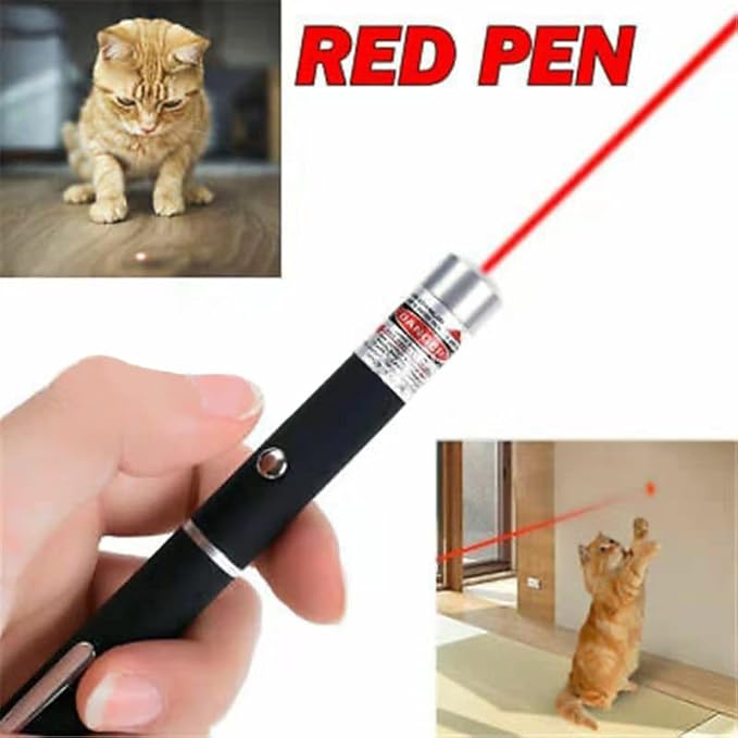 3 Pcs Cat Toys Green Red Blue Light Dogs Pet Laser Toy Interactive Chase Pen Tease Cat Laser Light (Mixed Color 3 Pack)
