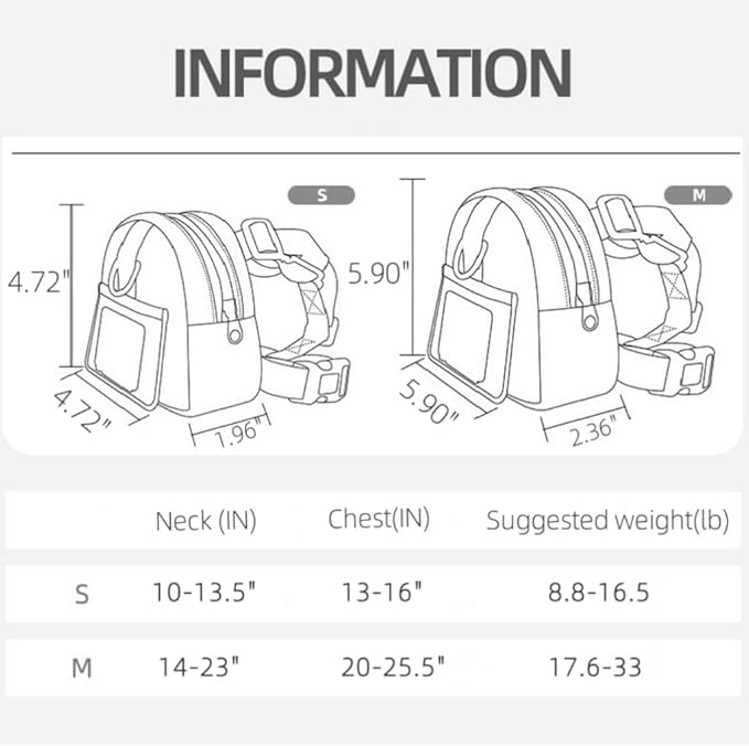 Cute and Functional Pet Outing Backpack with Adjustable Width and Water-Resistant Fabric. (Green