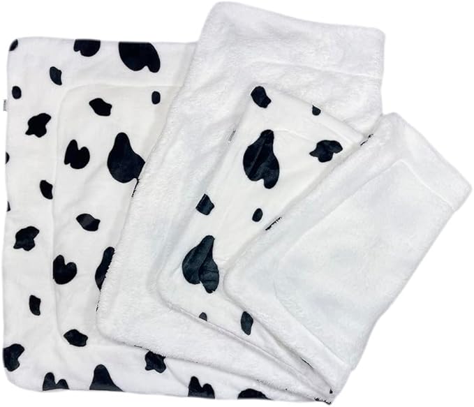 Klippo Double Layered Ultra Plush Dog/Puppy Blanket/Mat/Padding/Cover/Throw/Spread (Moo Cow