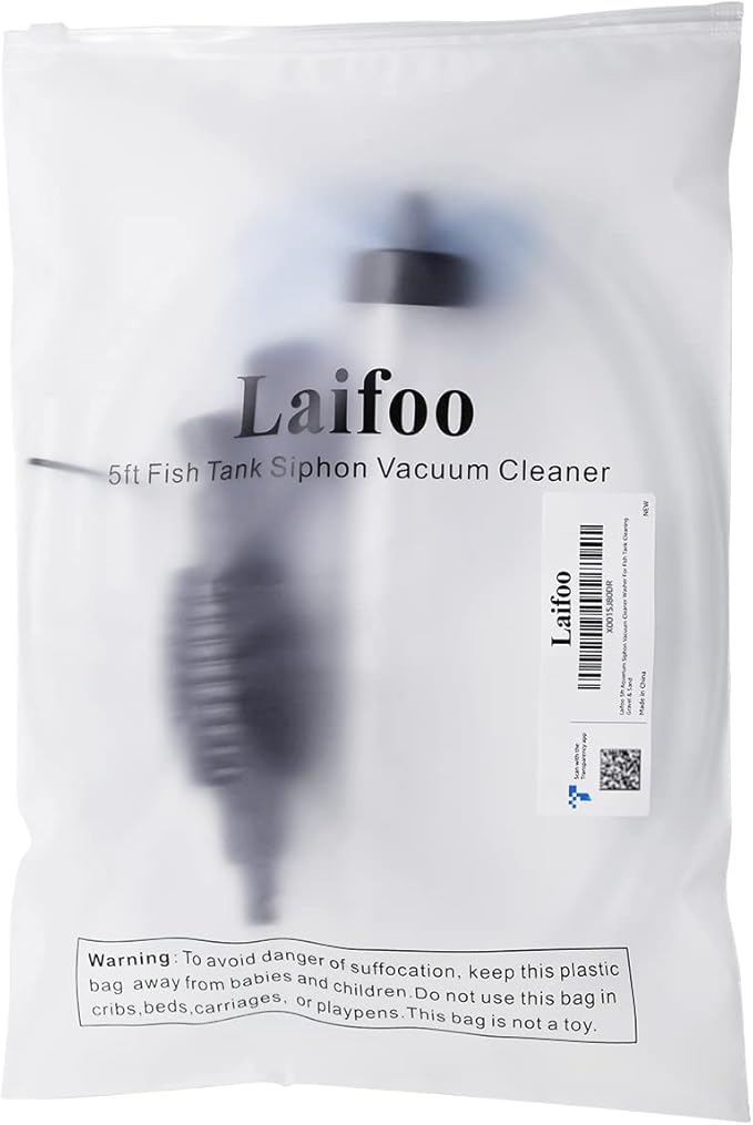 5ft Aquarium Siphon Vacuum Cleaner for Fish Tank