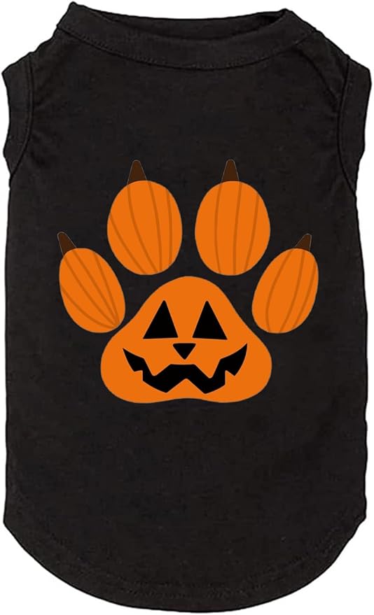 Halloween Dog Shirt for Pet Clothes Halloween Skeleton Hoodies Glowing Skull Cute Shirt Breathable Stretchy Costumes (black8