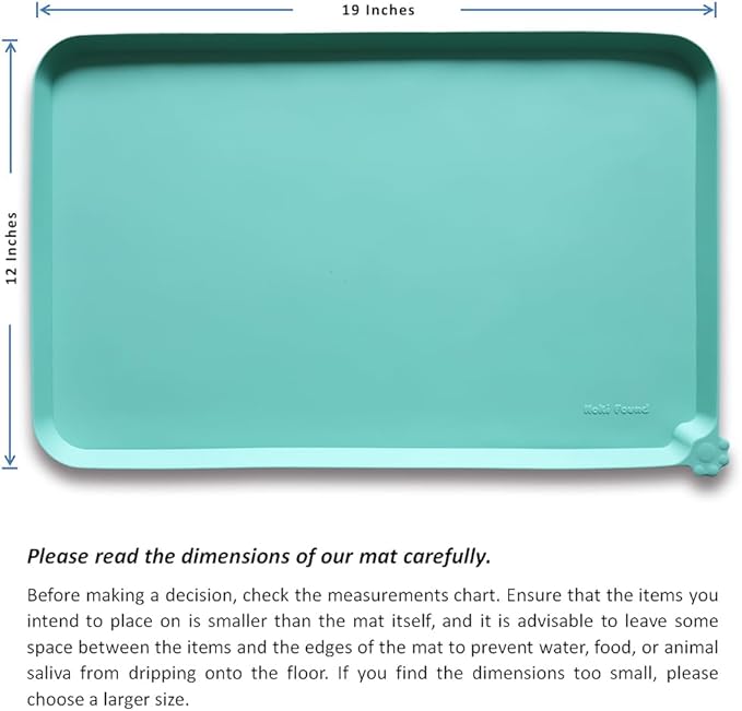 Hoki Found Silicone Pet Food Mats Tray