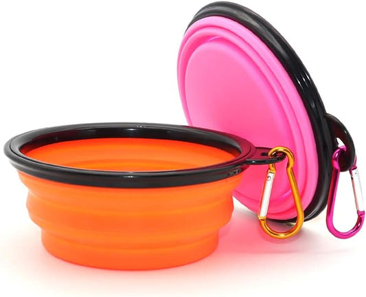 SLSON Collapsible Dog Bowls 2 Pack,