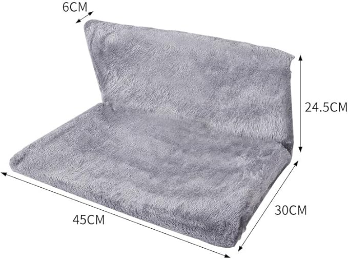 Generic Premium Grey Faux Fur Cat Hammock
