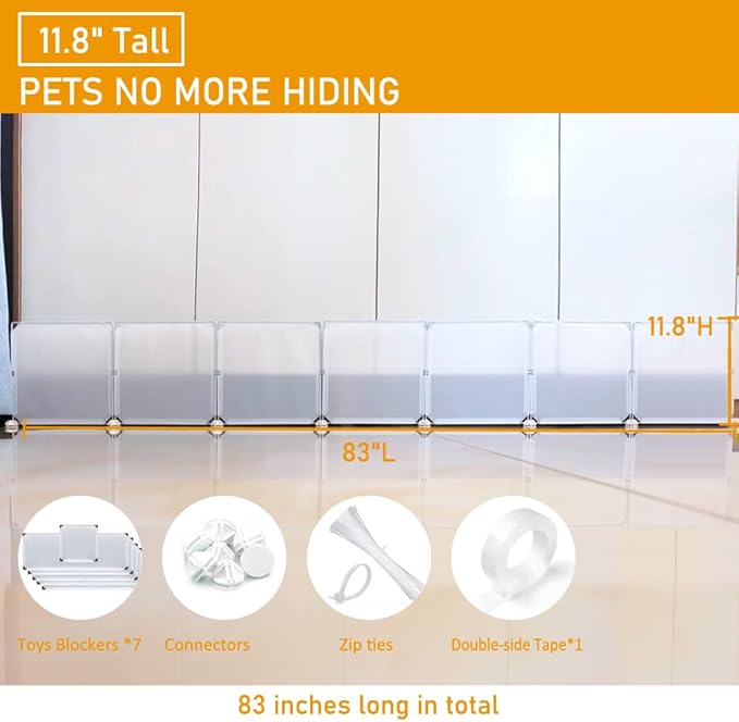 Toy Blocker 11.8" Height 83" Length)