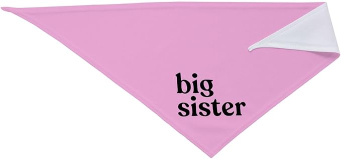 Big Sister Dog Bandana,Baby Announcement Dog Bandana,Gender Reveal,Pet Scarf, Pet Accessories for Photo Props Accessories (pink)
