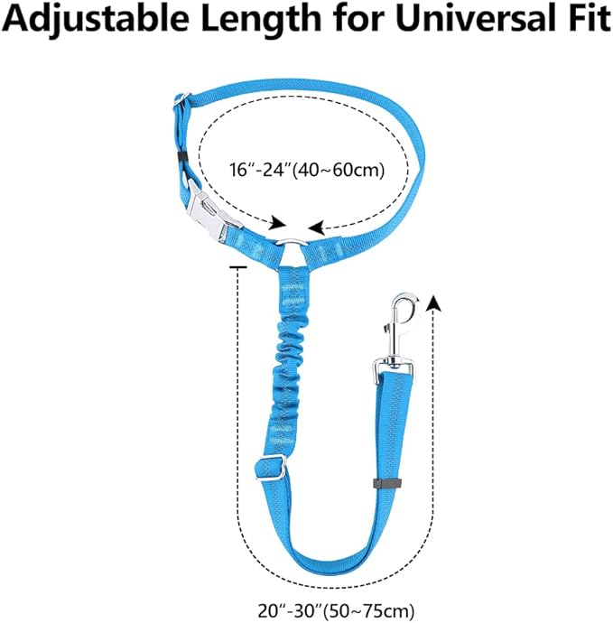 Plutus Pet Dog Seat Belt for Car Headrest