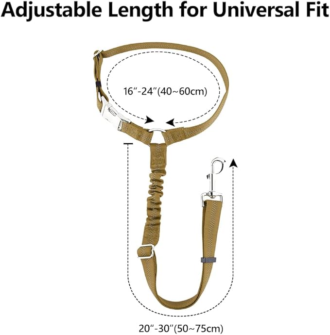 Plutus Pet Dog Seat Belt for Car Headrest