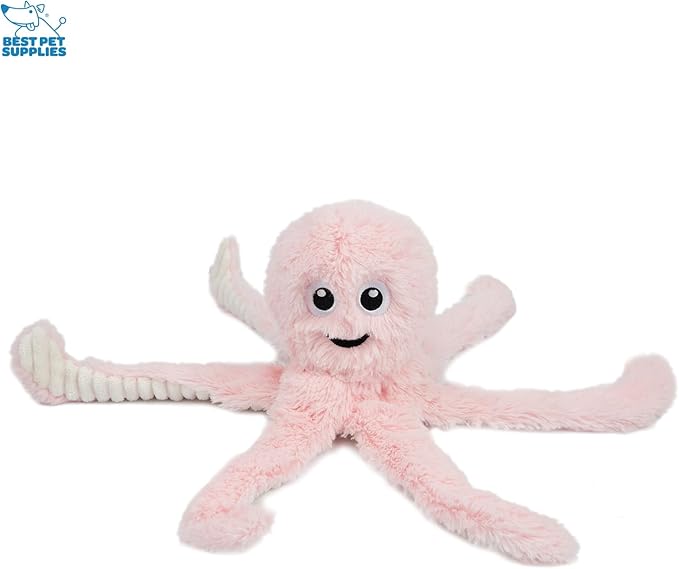 Best Pet Supplies OctoMutant Crinkle Plush Dog Toys for Interactive Play