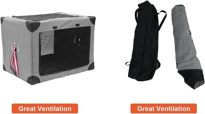 Collapsible Soft Dog Crate 31.5 x 22.8 Inch