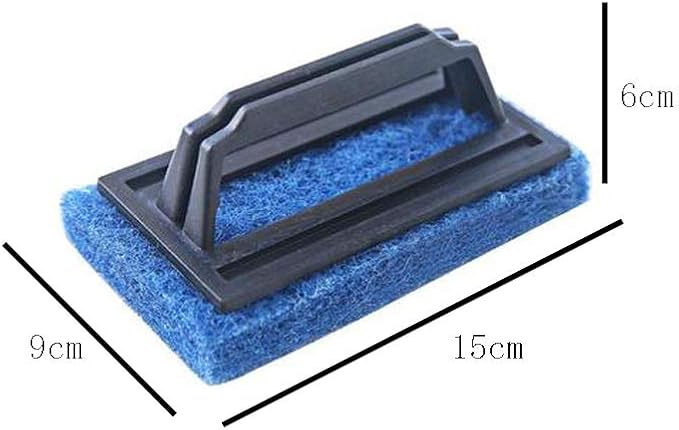2 Pieces Fish Tank Scrubber Aquarium Cleaning Brush Fish Tank Cleaning Brush Glass Algae Scraper for Aquariums and Home Kitchen