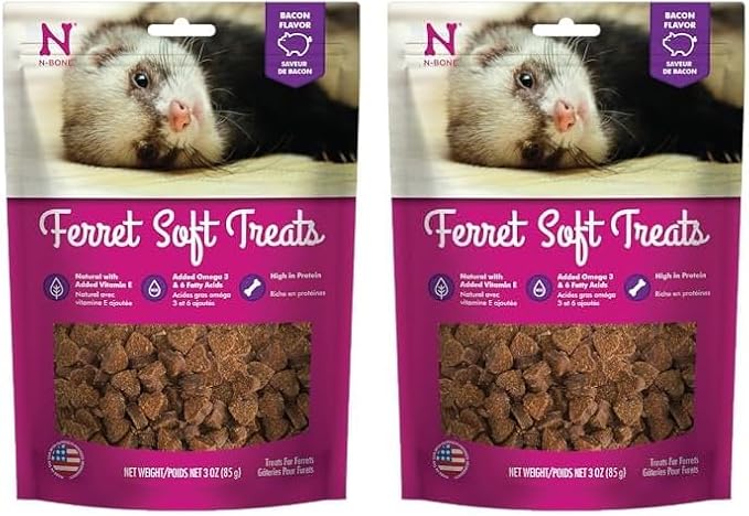 N-Bone 1 Pouch Ferret Soft Treats Bacon Flavor 3 Oz 2)