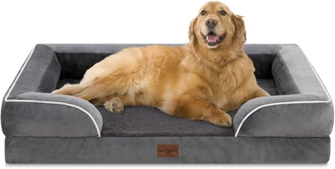 XL Dog Bed with Bolster