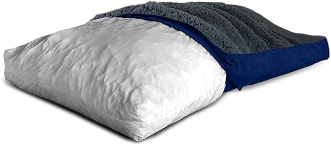 Floppy Dawg Large Dog Bed Replacement Cover. Removable 40L x 28W. Blue
