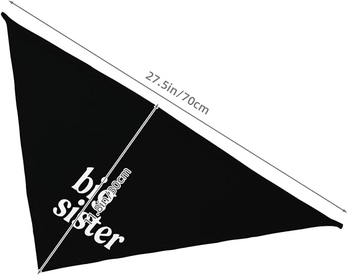 Big Sister Dog Bandana,Baby Announcement Dog Bandana,Gender Reveal,Pet Scarf, Pet Accessories for Photo Props Accessories (Black)