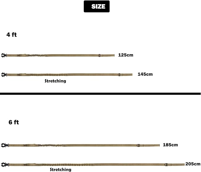 ICEFANG Tactical Dog Leash K9 Training 2 Control 6 FT)