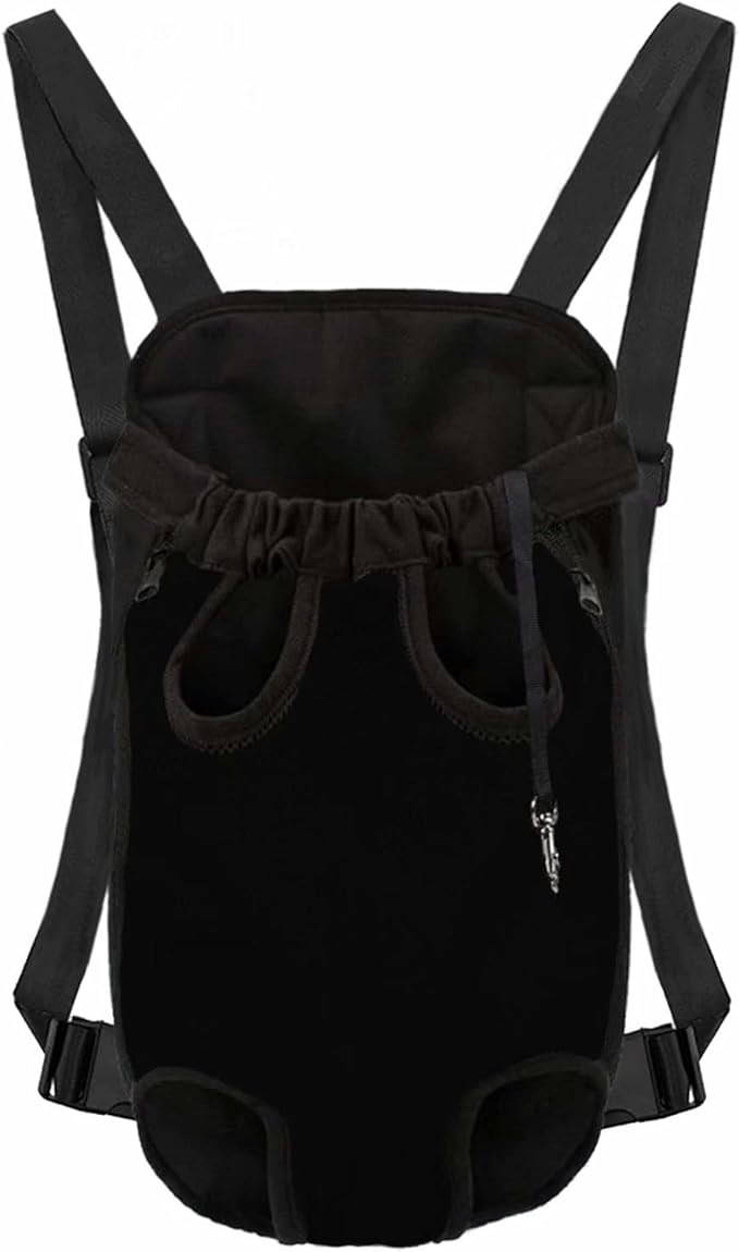Black Pet Shoulder Sling Backpack