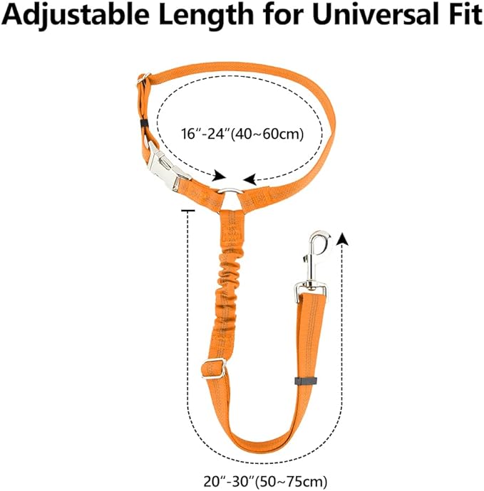 Plutus Pet Dog Seat Belt for Car Headrest