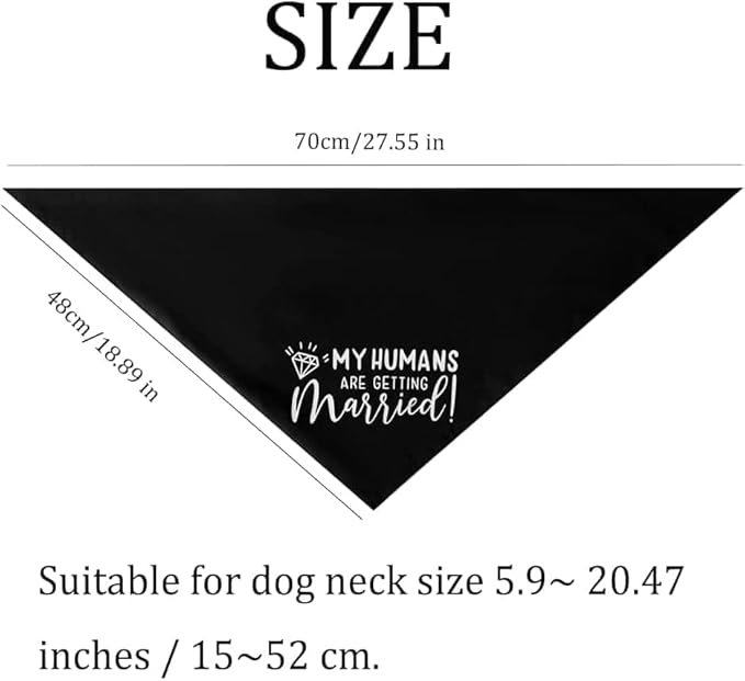 Engagement Gift, My Humans are Getting Married I Do Too Dog Bandana, Engagement Announcement Dog Bandana, Dog Wedding Bandana, Engagement Photo Prop, Pet Scarf, Pet Accessories