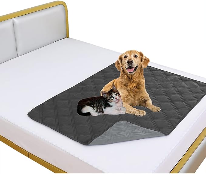 SUNNYTEX Waterproof & Reversible Dog Bed Cover Sofa Pets(40*50", dark