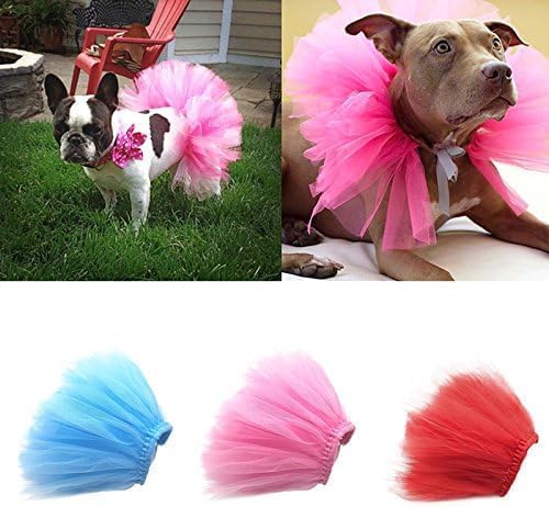 Pink Pet Puppy Small Dog Lace Skirt Princess Tutu Dress Clothes Apparel Pet Costumes Dog Dresses Pet