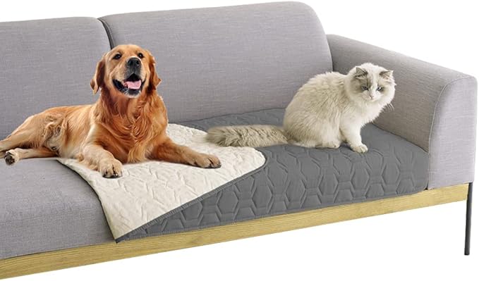 Waterproof and Non-Slip Dog Bed Cover and Pet Blanket Sofa Pet Bed Mat ,car Incontinence Mattress Protectors Furniture Couch Cover for Most Cats Dogs Pets(30x70-Dark Grey)