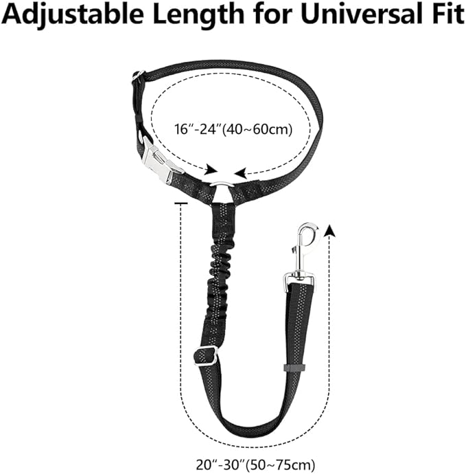 Plutus Pet Dog Seat Belt for Car Headrest