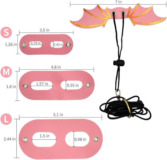 Adjustable Bearded Dragon Leash Harness 3 Size