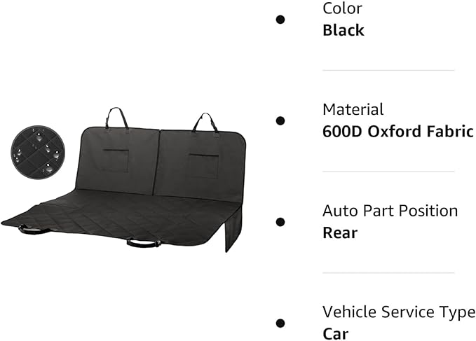 Waterproof Dog Car Seat Covers