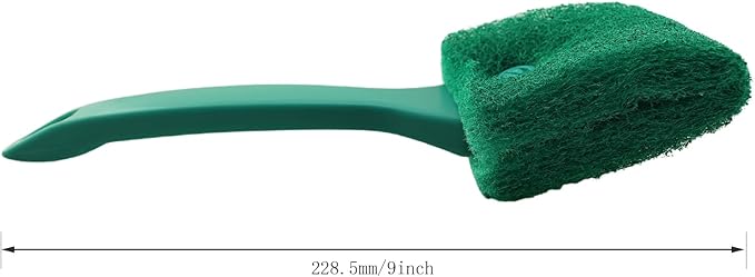 Double Sided Aquarium Fish Tank Cleaning Brush Short 9 inch Sponge Scrubber Fish Tank Brush Long Handle Brush with Handle for Glassware Living Room Hotel Bathroom