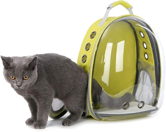 Magik Astronaut Pet Cat Dog Kitten Puppy Carrier Backpack Travel Full-View Breathable Bag Case Capsule for Small Dog and Cats