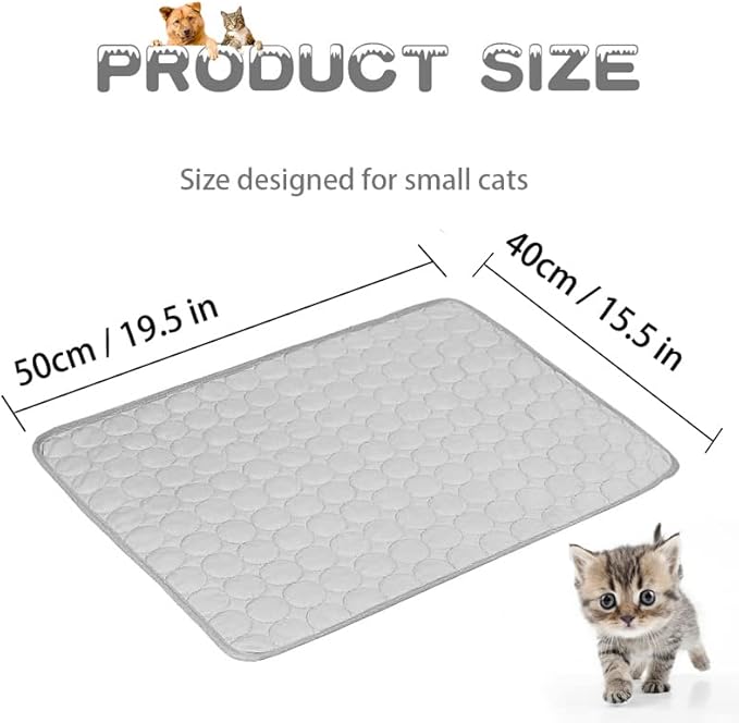 MICROCOSMOS Summer Cooling Mat & Sleeping Pad- Water Absorption Top 19" x 15")
