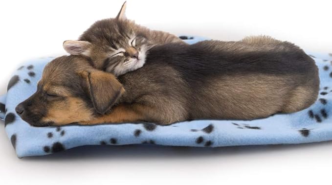 Comsmart Warm Paw Print Blanket/Bed Cover for Dogs