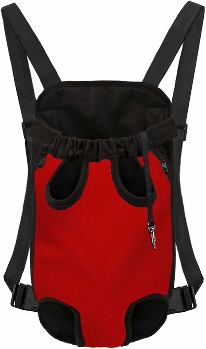Red Pet Backpack Shoulder Bag for Small to Large Dog